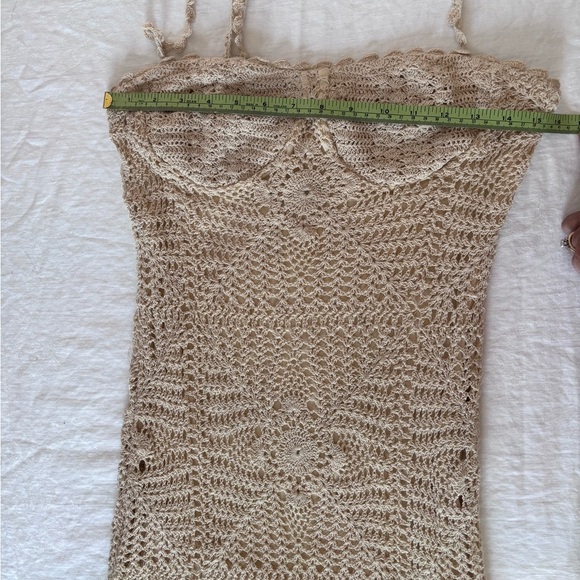 Free People Dahlia Strapless Crochet Dress Lined to Knee Size Small - Picture 12 of 15